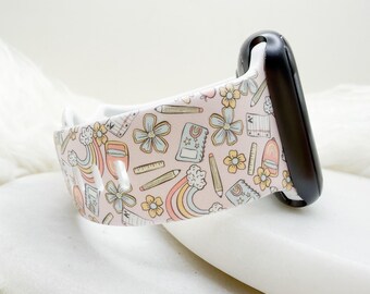 Dainty Teacher Watch Band compatible with Apple Watch Fitbit Samsung