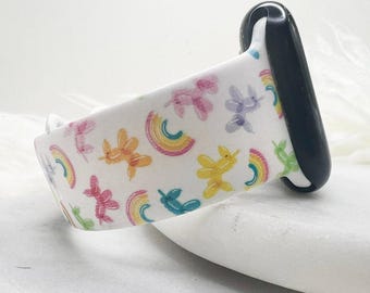 Rainbow Balloon Animals Watch Band compatible with Apple Watch Fitbit Samsung