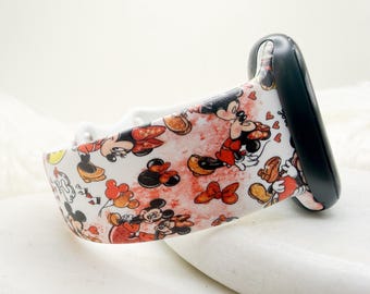 Mouse Love Watch Band compatible with Apple Watch Fitbit Samsung
