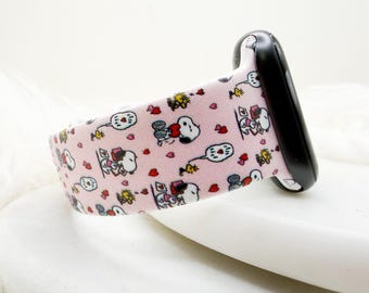 Dog Valentines Day Watch Band compatible with Apple Watch Fitbit Samsung