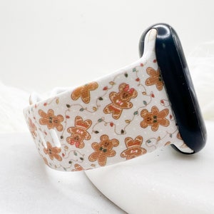 Mouse Gingerbread Cookies Beige Watch Band compatible with Apple Watch Fitbit Samsung