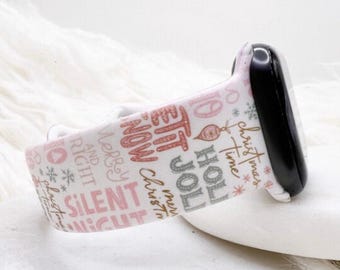 Christmas Songs Watch Band compatible with Apple Watch Fitbit Samsung