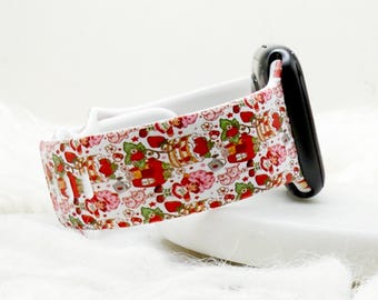 Uhrenarmband Erdbeere passend für Apple Watch Fitbit Samsung Samsung