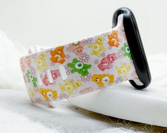 Caring Bear Watch Band compatible with Apple Watch Fitbit Samsung Garmin