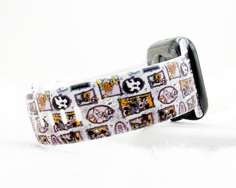 Mouse Halloween Collage Watch Band compatible with Apple Watch Fitbit Samsung