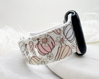 Breast Cancer Awareness Watch Band compatible with Apple Watch Fitbit Samsung