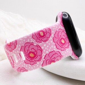 Peonies Watch Band compatible with Apple Watch Fitbit Samsung