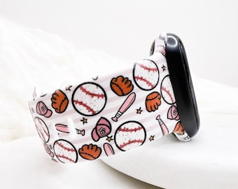 Baseball Watch Band compatible with Apple Watch Fitbit Samsung Garmin