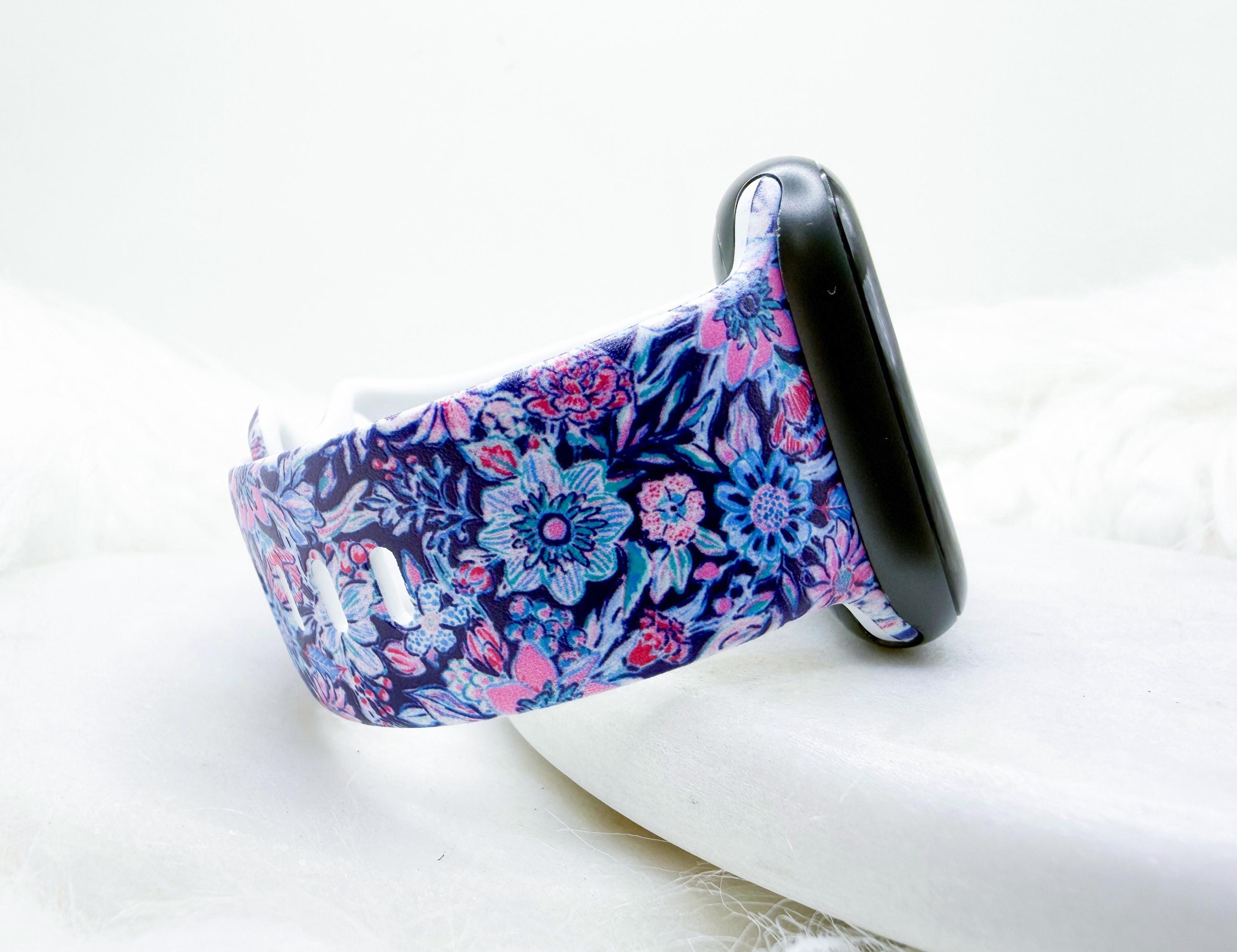Authentic Lily Pulitzer waterproof Apple Watch band. Silicone Apple Watch Band | Conch Shell Pink | Lilly Pulitzer main image 2