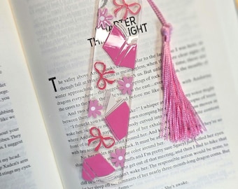 Coquette Books Acrylic Bookmark, Gift for Readers, Book Lover Gift