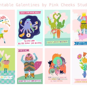 Imprimer à la maison les cartes de Galentine // Artist made // Super Cute
