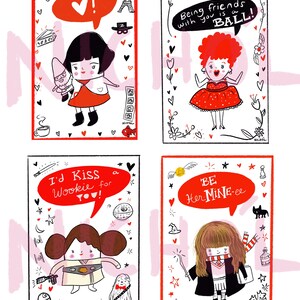 Tarjetas de Galentine // Tarjetas de San Valentín // Descarga digital // Imprimir desde casa // La manera perfecta de apoyar a tus amigas imagen 4