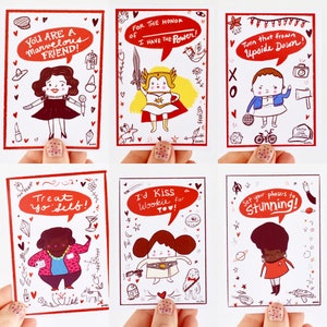 Tarjetas de Galentine // Tarjetas de San Valentín // Descarga digital // Imprimir desde casa // La manera perfecta de apoyar a tus amigas imagen 8