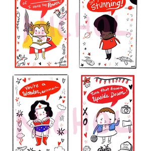 Tarjetas de Galentine // Tarjetas de San Valentín // Descarga digital // Imprimir desde casa // La manera perfecta de apoyar a tus amigas imagen 3