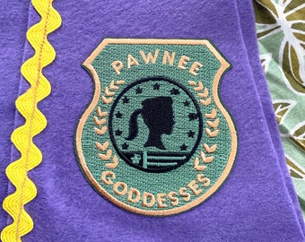 3 inch iron on Pawnee Goddesses Leslie Knope inspired patch