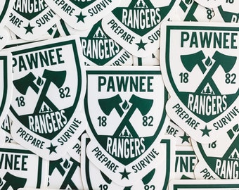 Ron Swanson Pawnee Rangers sticker