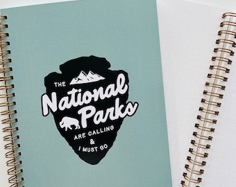 6x8 National Park inspired 80 page notebook journal