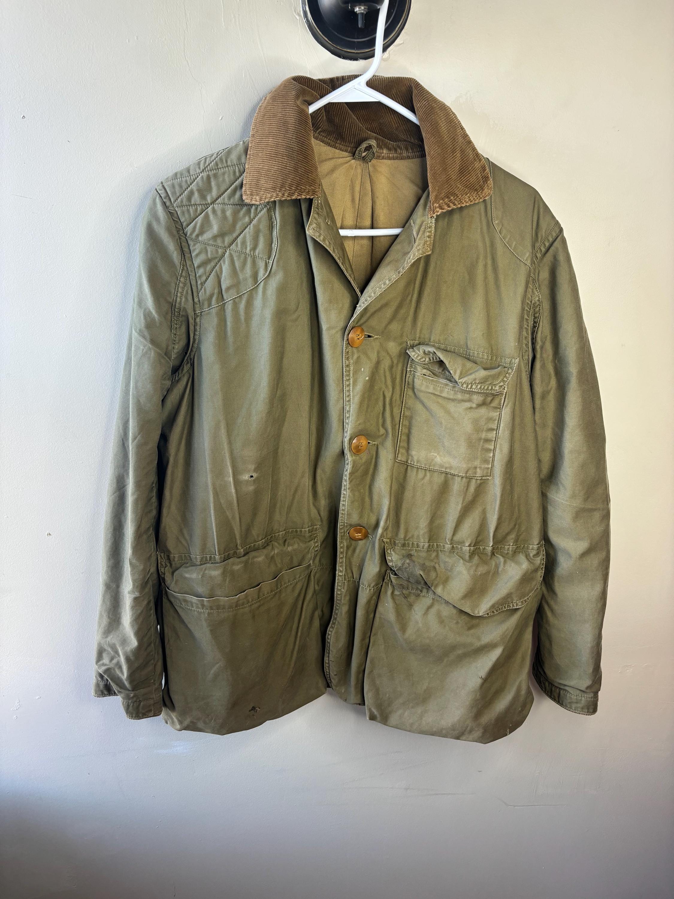 50-60’s American Field Hunting Jacket American Field Sportswear 1960s Hunting Jacket Size Medium