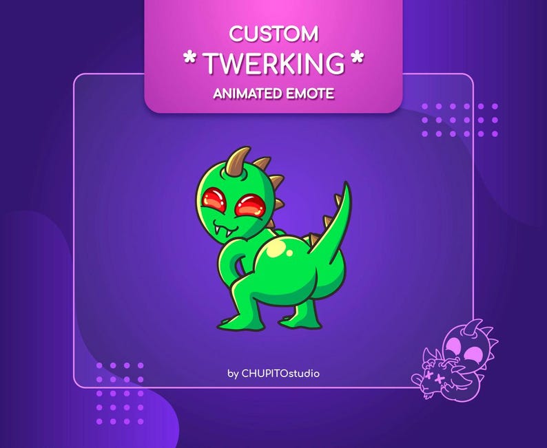 CUSTOM TWERKING Animated Emote!! All Sizes for Your Platform of Choice ...