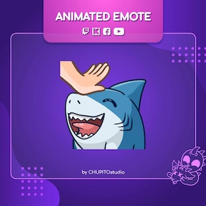 JEFF the land SHARK! Petting animated emote!!  for all platforms :D