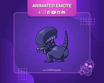 ALIEN Xenomorph | Animated Emote | Twitch Emotes | Funny Stream Emote ...