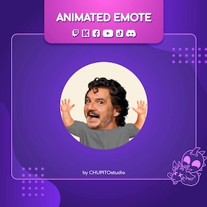 PEDRO PEDRO PASCAL, Joel  Tlou animated emote for all platforms!!! (twitch, kick, facebook, tiktok, discord)