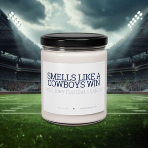 Dallas Cowboys Candle - Perfect Football Gift & Game Day Decor
