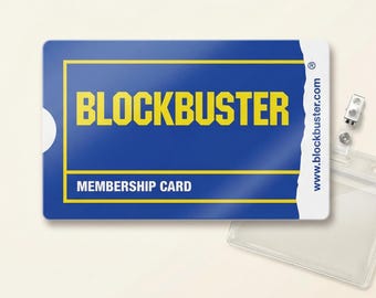 Blockbuster Membership Card - Customizable Details with name, number and photo