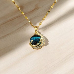 Planet Pendant Necklace, Everyday Timeless Jewelry for Women