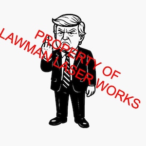 Donald Trump Middle Finger SVG