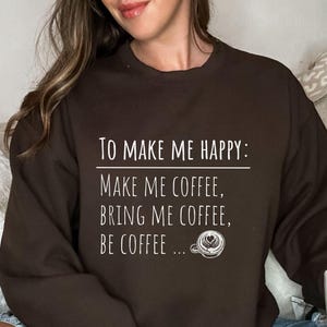 女性用コーヒースウェットシャツ、ギルダンコーヒークルーネック、コーヒー好きの方へのセーター、コーヒー好きの方へのギフト、女性用コーヒースウェットシャツ、女性へのコーヒーギフト