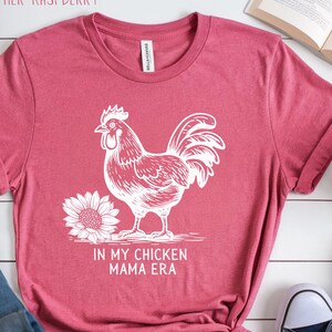 Chicken floral Tshirt, Chicken mama shirt, Chicken mom gift, Eater shirt gift, Retro chicken shirt, Farm girl shirt, Farmer gift, Farm gift
