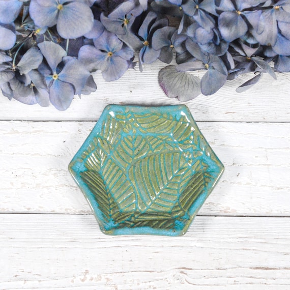 Little Tea Bag Rest, Dipping Prep Dish, Trinket Ring Dish, Handmade Pottery