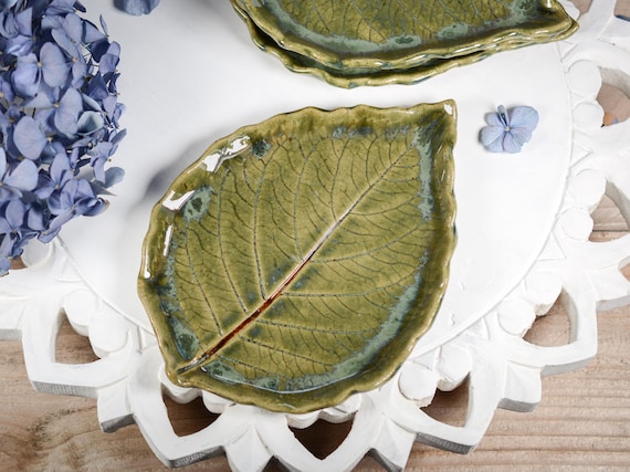 Large Leaf Spoon Rest, Snack Plate, Tapas Dish