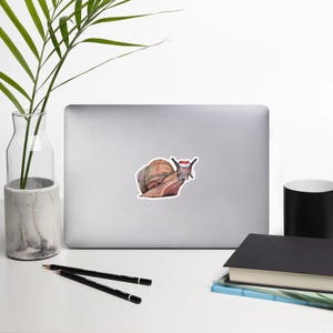 Snail Christmas Sticker | Hand-Drawn Snail Sticker | Garden Animal Sticker | Whimsical Holiday Sticker | Snail Lover Gift