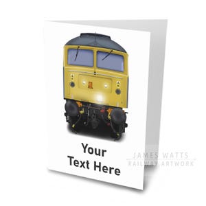 Gepersonaliseerde borstelverjaardagskaart Class 47, Kerstmis, beterschap, Vaderdag