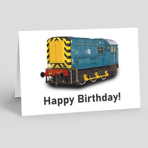 Carte de voeux personnalisée pour la classe 08, locotracteur Gronk, Noël, anniversaire