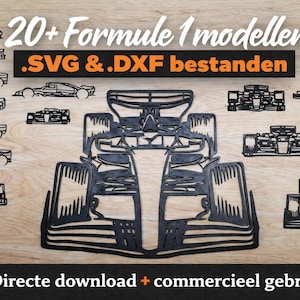 Formula 1 Wall Art SVG | F1 Car Silhouette | Laser Cut File | Motorsport Decor | Racing Wall Art Digital Download