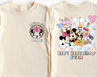 Custom Disney Birthday Shirt Minnie Mouse Birthday Shirt Best Birthday Ever Shirt Birthday Party Tee  Birthday Shirt Birthday