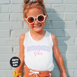 Summer Vibes Tank Top Summer Comfort Colors® Tank Top Retro Summer Jersey Tank Top Ocean Vacay Vibes Tank Summer Vacation Beach Tank Tops