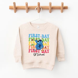 a sweater hanging on a clothes rack with a wooden hanger