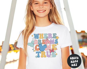 Disney Shirt Matching Disney Castle Sweatshirts Where Dreams Come True Disney Shirt  Comfort Colors® Shirt Disney  Sweatshirt