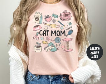 Cat Mom Shirt Cat Lovers Shirt Gift for Mom Cat Shirt Mothers Day Gift Funny Cat Mom Shirt Mom Birthday Gift Cat Lover Sweatshirt Mom Shirt