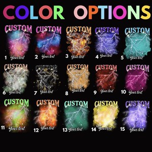 a poster with a bunch of different colors