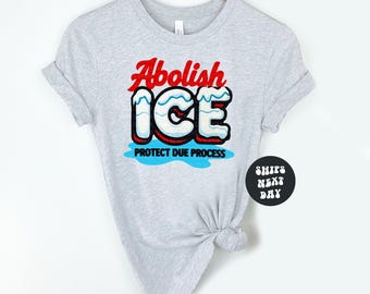 Protest Shirt Anti Ice Shirt Abolish Ice Shirt Resist Ice Protest Anti Trump Shirt Protect Due Process Pro Immigrant Social Justice Shirt