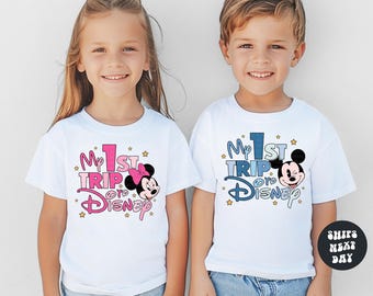 Kids Disney Shirt My First Disney Trip Toddler Shirt First Disney Trip Kids Sweatshirt Disney Family Trip Matching Disney Minnie Mickey Tees