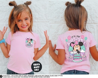 Custom Disney Birthday Shirt Minnie It's My Birthday Sweatshirt Disney Birthday Party Tee Disney Family Birthday Sweatshirt Disney Birthday