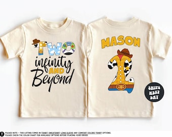 Custom Toy Story Birthday Party Toddler Shirt Two Infinity And Beyond Birthday Sweatshirt 2nd Birthday Toddler Shirt Second Birthday Shirt