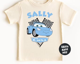 Camiseta de niña de Cars de Disney, camiseta de Sally de Cars de Disney, sudadera de Cars de Disneyland, camiseta de pareja de Sally de Rayo McQueen de Disney, sudadera de viaje de Disney