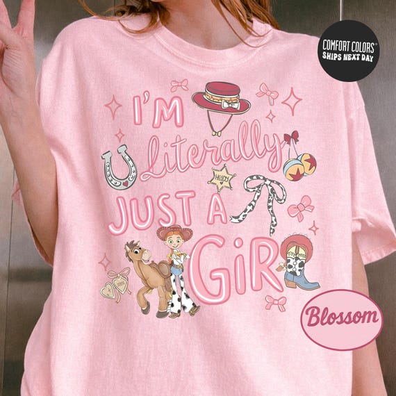 Toy Story Jessie Shirt Comfort Colors Disney Howdy Toy Story Shirt Literally Just A Girl Shirt Coquette Toy Story Jessie Shirt Toddler Shirt